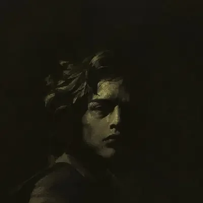 白露川作者头像插画,暗调光影风格